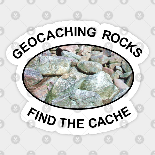 Geocaching Rocks Rocks Sticker by Barthol Graphics